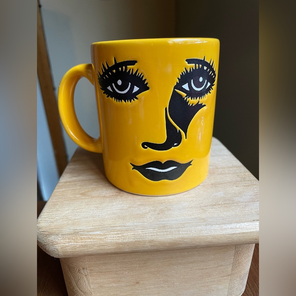 Waechtersbach Germany Yellow Face Mug